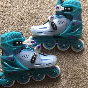 Crazy Skates Adjustable Inline Skates for Girls and Boys Adjust to fit 4 Sizes